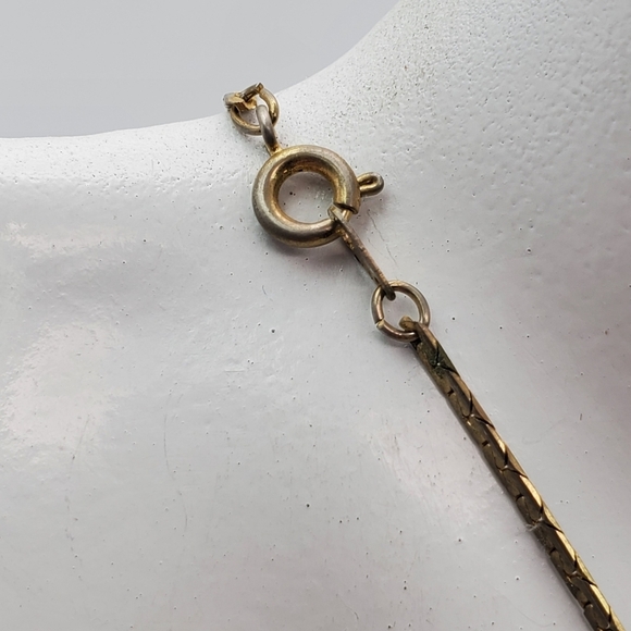 Vintage‎ coro Amber volcanic repurposed earring pendant necklace N2506 - Picture 3 of 5